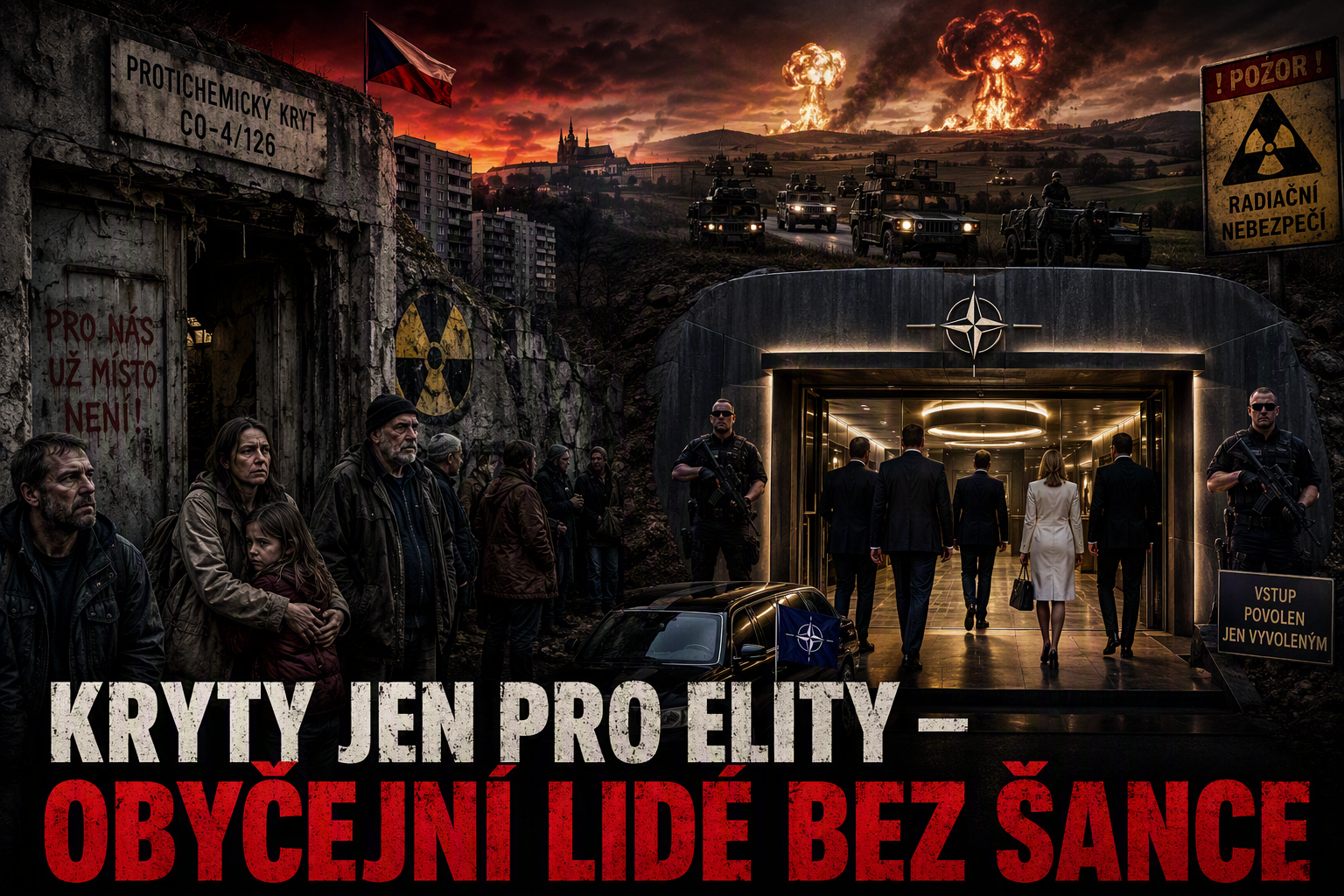 V Česku nejsou kryty pro obyčejné lidi!